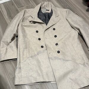 John Varvatos terra brown Double-Breasted Coat